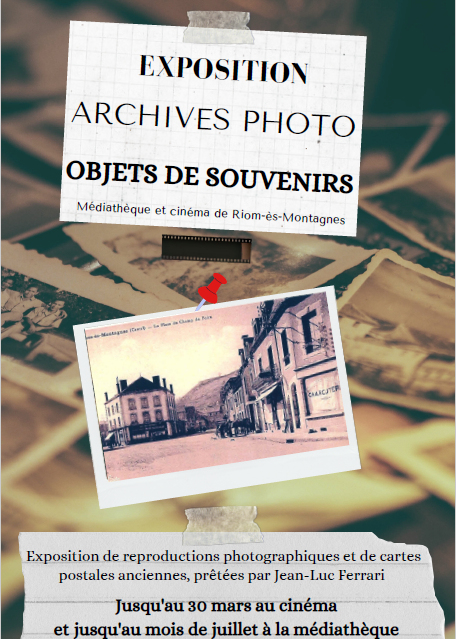 Affiche Exposition : Archives photographiques : objets de souvenirs